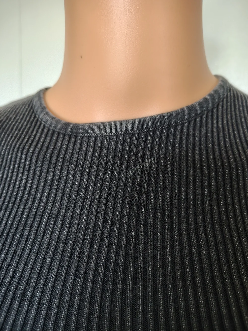 Zara Black Ribbed Off-Shoulder Cutout Blouse Size S